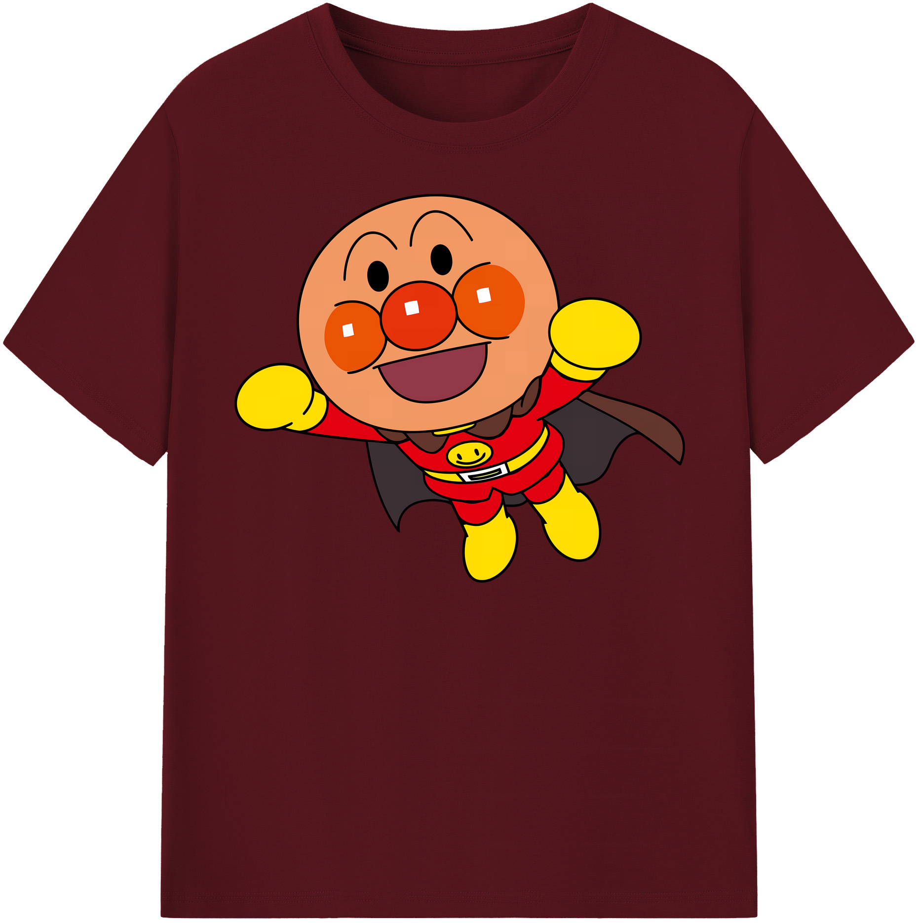 （画像用） アンパンマン Anpanman 綿100％半袖Tシャツ（フロントプリント）